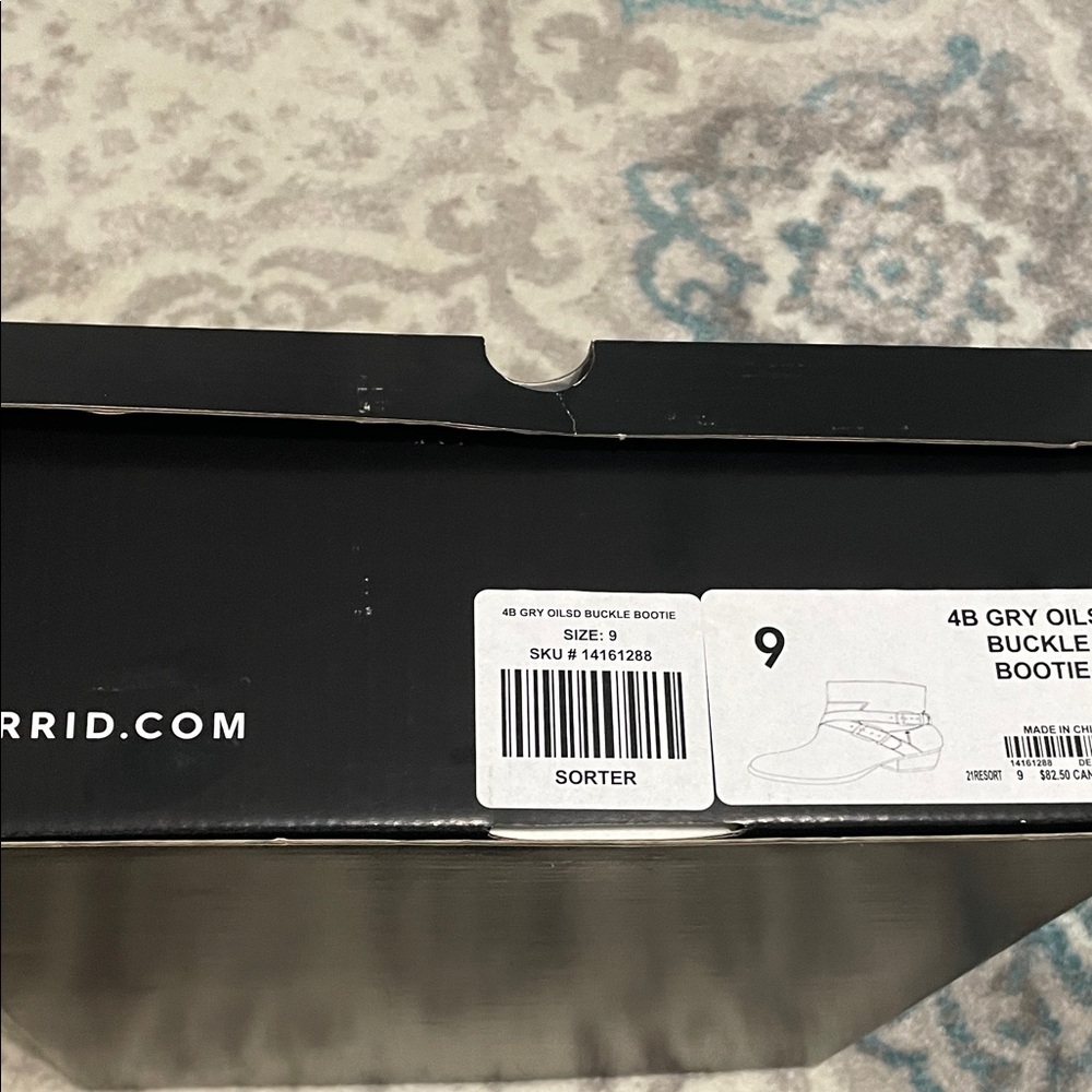 Torrid Gray Buckle Ankle Boots